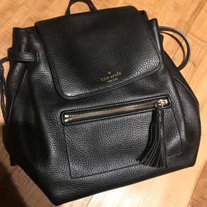Kate Spade black mini backpack